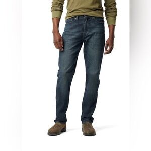 Signature by Levi Strauss Men's Blue Straight Jeans